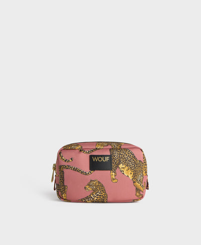 Wouf Blush Leopard - Makyaj Çantası