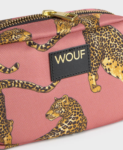 Wouf Blush Leopard - Makyaj Çantası