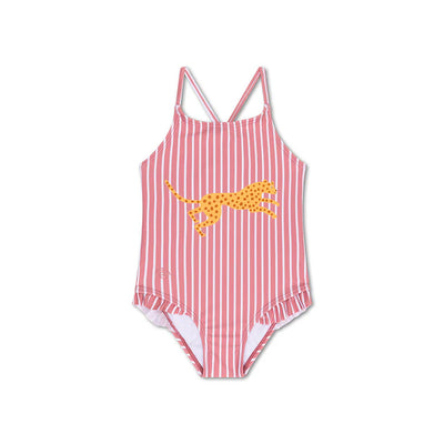 Swim Essentials Leopard Striped UV Korumalı Mayo 8/10 Yaş