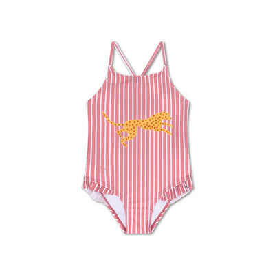 Swim Essentials Leopard Striped UV Korumalı Mayo 1/2 Yaş