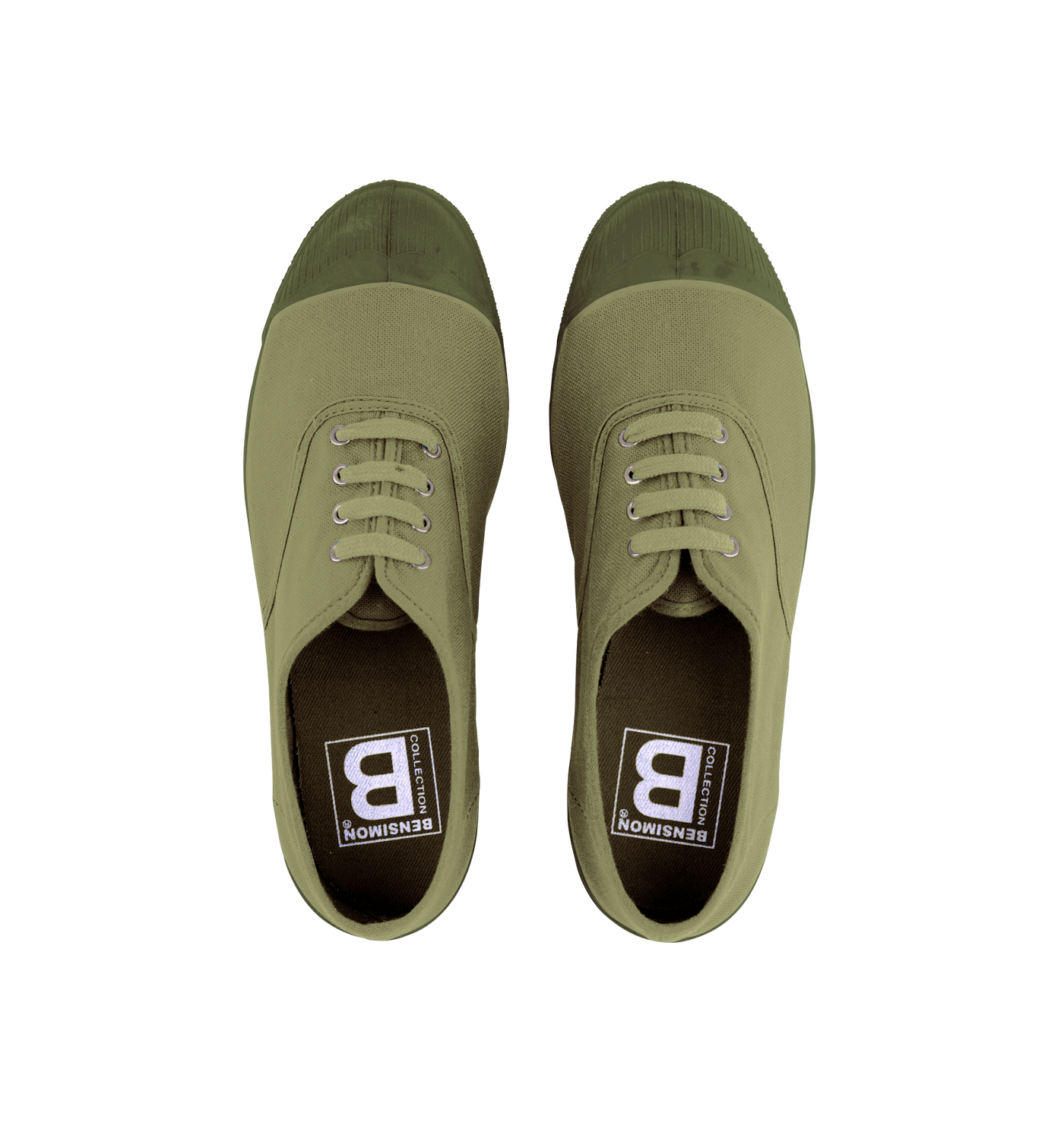 BENSIMON TENNIS COLORSOLE FEMME KAKI - KADIN AYAKKABISI