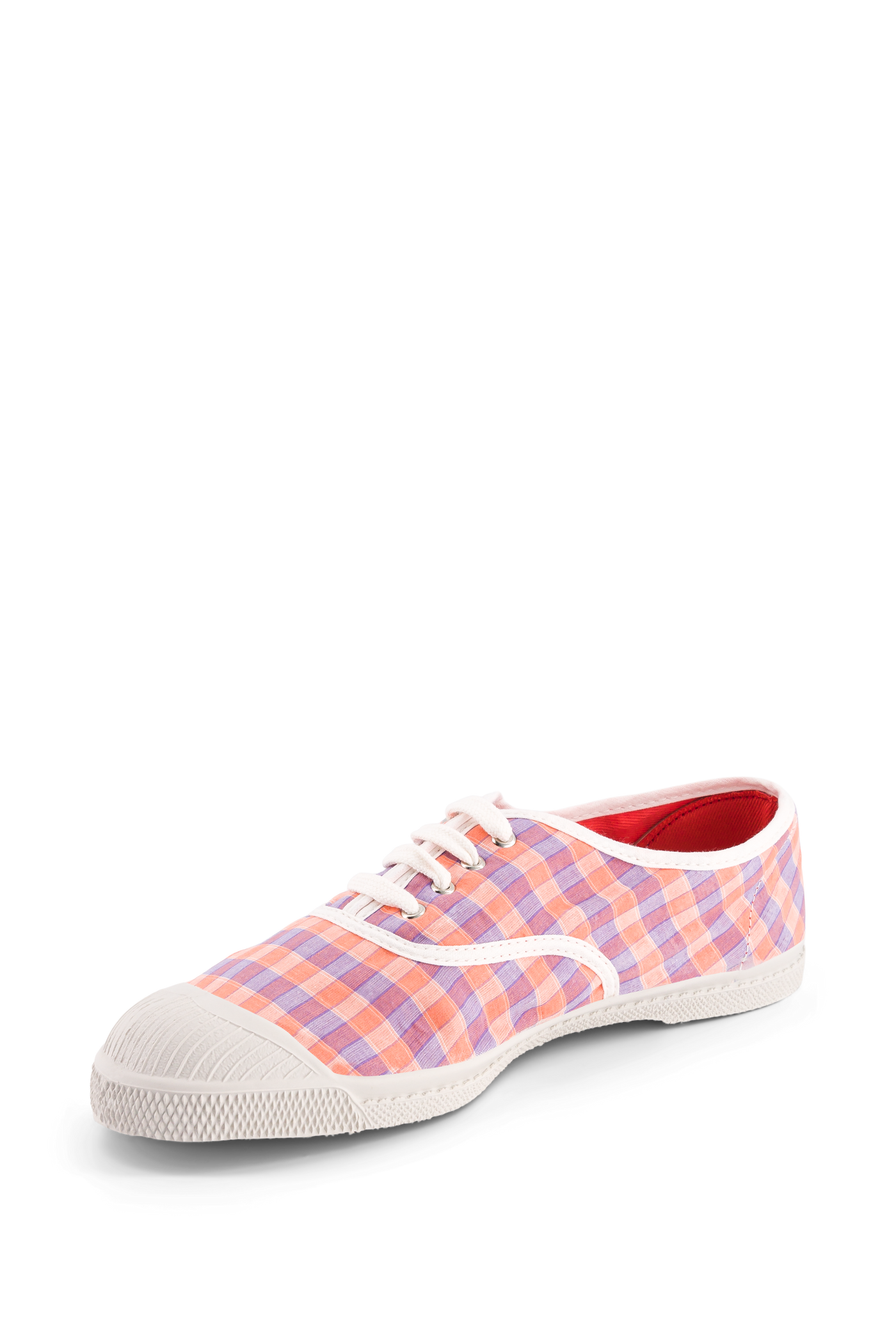 BENSIMON LACETS FEMME SUMMER CHECKS MANGUE - DESENLİ KADIN AYAKKABISI