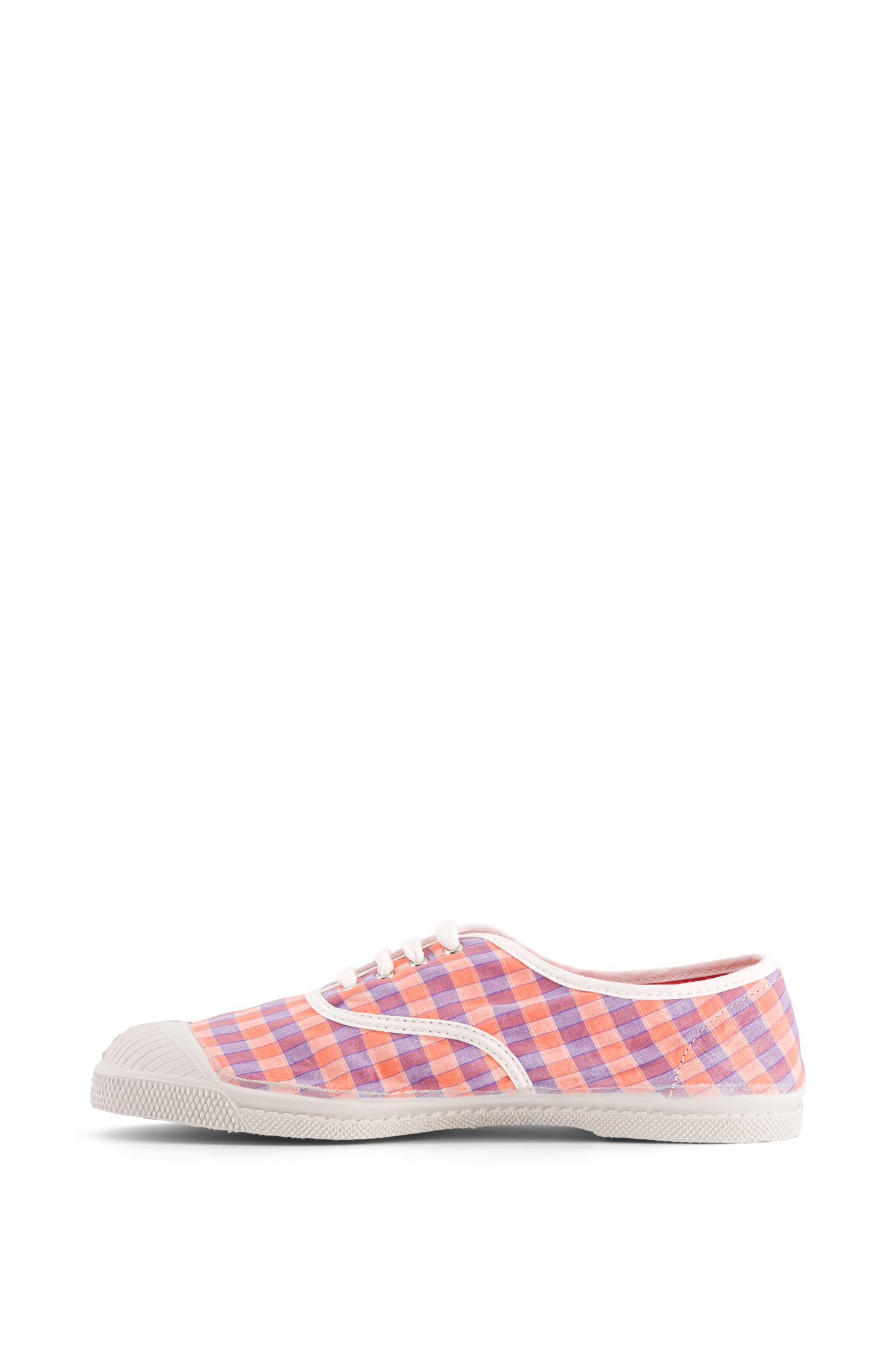 BENSIMON LACETS FEMME SUMMER CHECKS MANGUE - DESENLİ KADIN AYAKKABISI