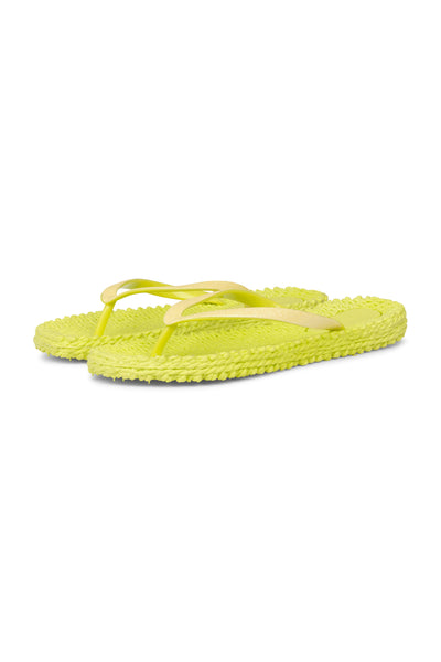 Ilse Jacobsen Lime Cheerful01 - Sarı Simli Parmak Arası Terlik