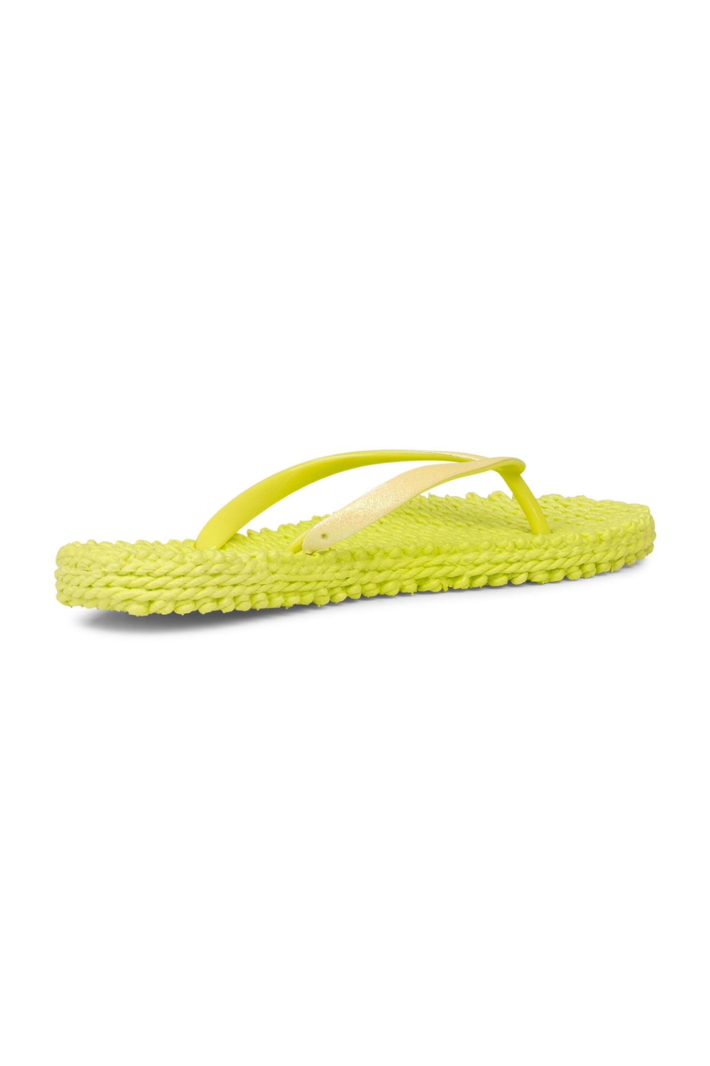 Ilse Jacobsen Lime Cheerful01 - Sarı Simli Parmak Arası Terlik