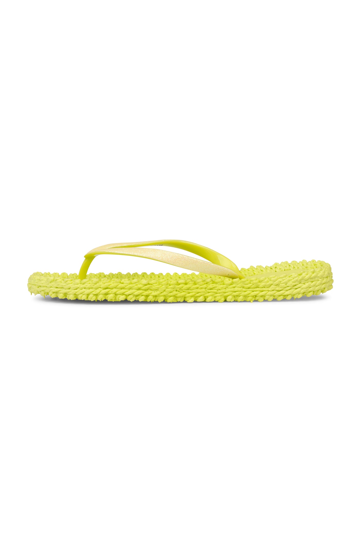 Ilse Jacobsen Lime Cheerful01 - Sarı Simli Parmak Arası Terlik