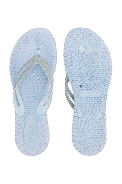 Ilse Jacobsen Blue Bell Cheerful13 - Mavi Platformlu Parmak Arası Terlik