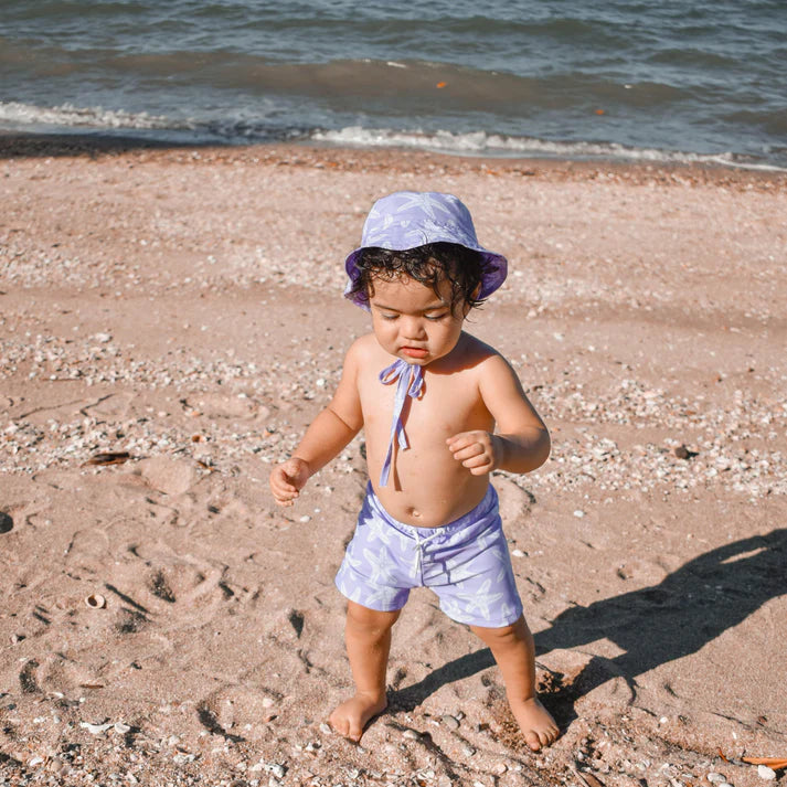 Swim Essentials Sea Star Lila Dar Kesim Deniz Şortu 6-12 Yaş
