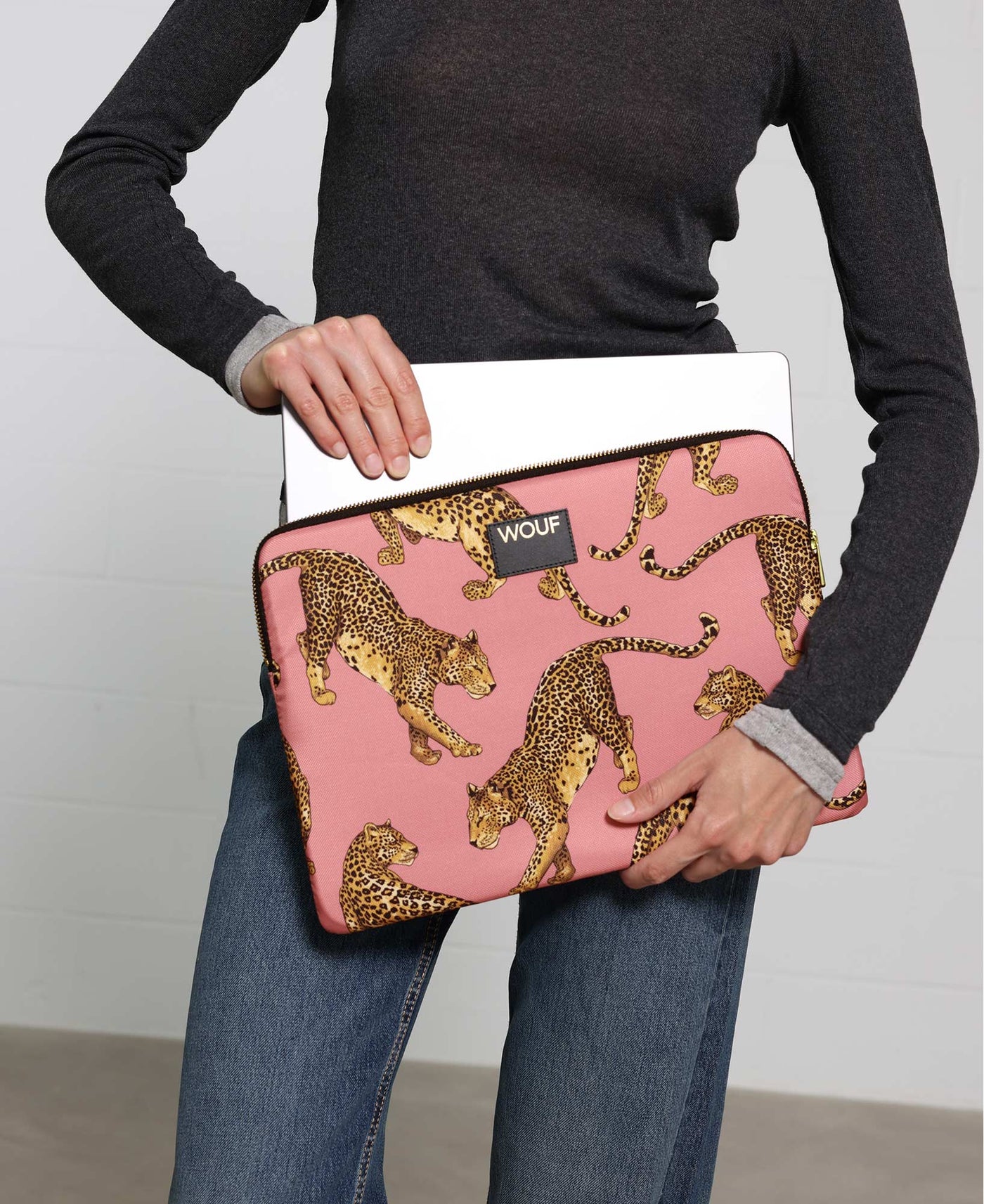 Wouf Blush Leopard - Laptop Kılıfı 15" & 16"