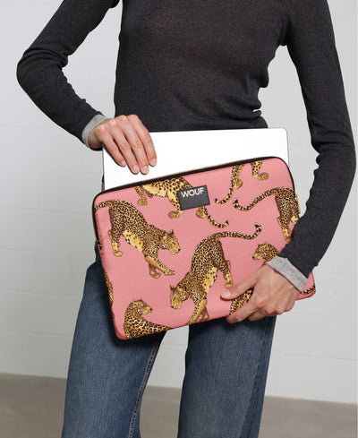 Wouf Blush Leopard - Laptop Kılıfı 15" & 16"