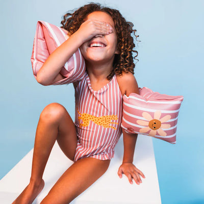 Swim Essentials Leopard Striped UV Korumalı Mayo 8/10 Yaş