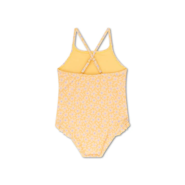 Swim Essentials Florish Yellow UV Korumalı Mayo 1/2 Yaş