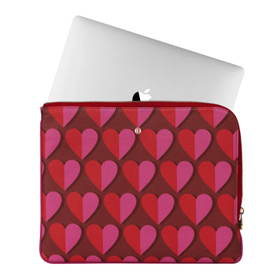Fonfique - Brera Laptop Kılıfı Retro Kalpler