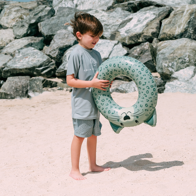 Swim Essentials Animal Green Leopard Yüzme Simidi 55cm