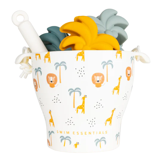 Swim Essentials Jungle Silikon Oyuncak Seti - Kova, Kürek ve 3 adet Kalıp