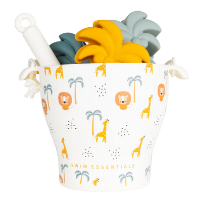 Swim Essentials Jungle Silikon Oyuncak Seti - Kova, Kürek ve 3 adet Kalıp