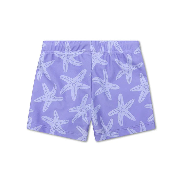 Swim Essentials Sea Star Lila Dar Kesim Deniz Şortu 6-12 Yaş
