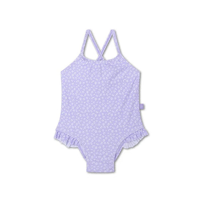 Swim Essentials Leopard Lila UV Korumalı Mayo 4-6 Yaş