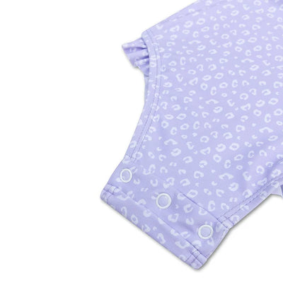 Swim Essentials Leopard Lila UV Korumalı Uzun Kollu Mayo 4-6 Yaş