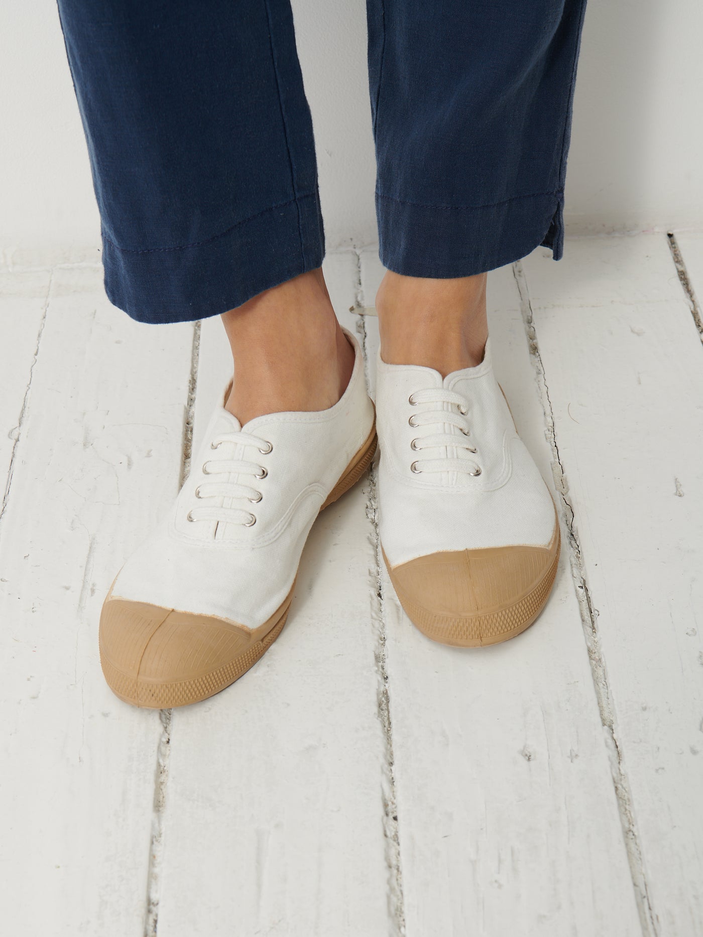 Bensimon Lacet Femme Colorsole Blanc - Beyaz Kadın Ayakkabısı