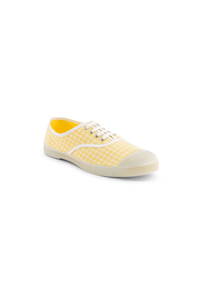 Bensimon Lacet Femme Fresh Vichy Mais - Sarı Desenli Kadın Ayakkabısı
