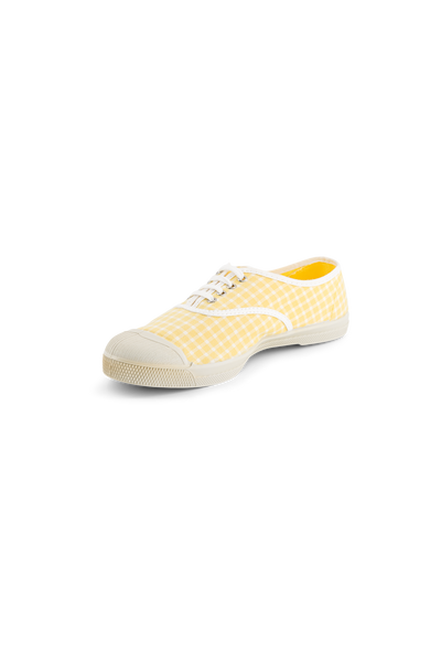Bensimon Lacet Femme Fresh Vichy Mais - Sarı Desenli Kadın Ayakkabısı