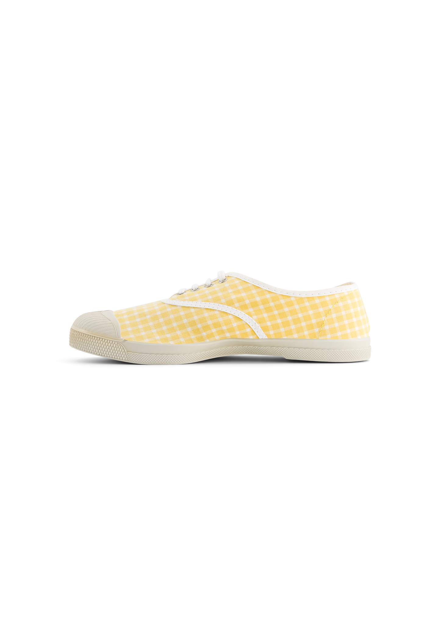 Bensimon Lacet Femme Fresh Vichy Mais - Sarı Desenli Kadın Ayakkabısı
