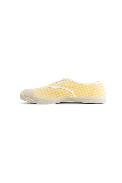 Bensimon Lacet Femme Fresh Vichy Mais - Sarı Desenli Kadın Ayakkabısı