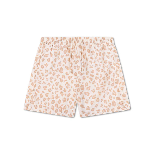 Swim Essentials Leopard Beige UV Korumalı Deniz Şortu 6-8 Yaş