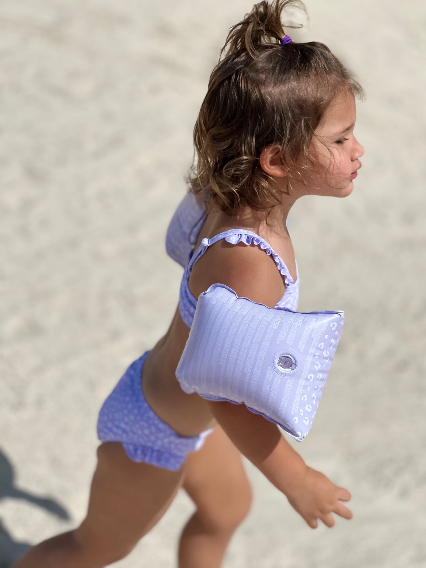 Swim Essentials Lila Leopard Şişme Yüzme Kolluğu 2-6 Yaş
