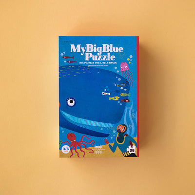 LONDJI Puzzle My Big Blue -  36 Parça Yapboz Büyük Mavim