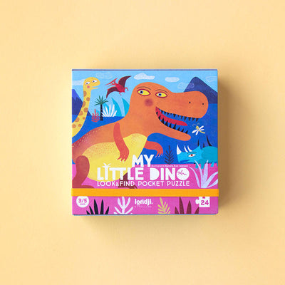 Londji Pocket Puzzle - My Little Dino -24 parçalı  Cep Yapbozu Küçük Dinazorum