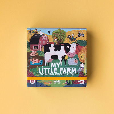 Londji Pocket Puzzle My Little Farm -24 parçalı Cep Yapbozu Küçük Çiftliğim
