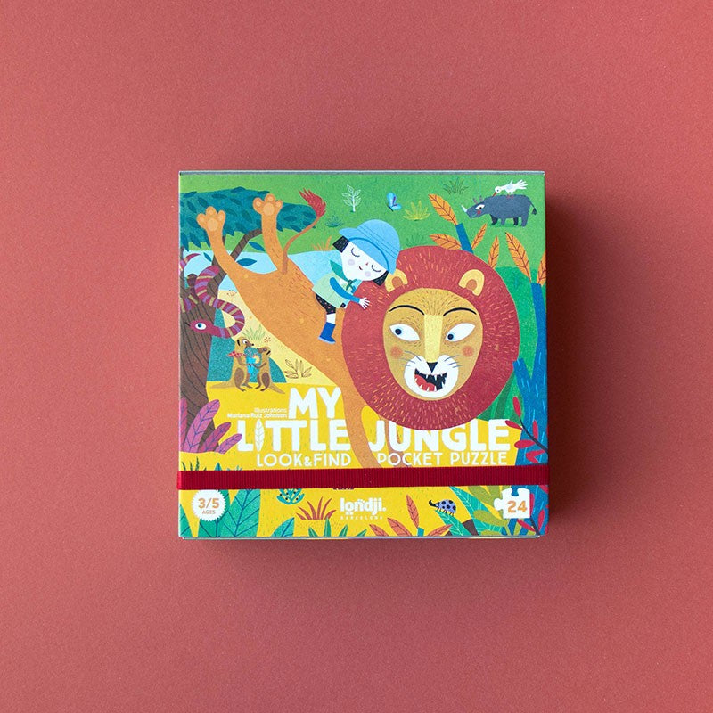 LONDJI POCKET PUZZLE MY LITTLE JUNGLE - 24 PARÇA BENİM KÜÇÜK ORMANIM CEP BULMACAM