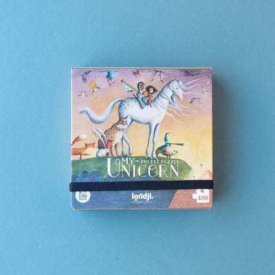 Londji  Pocket Puzzle My Unicorn - 100 Parça Cep Yapbozu Unicornum