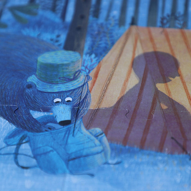 Londji Puzzle Night&Day in the Forest - 54 parçalı Çift Taraflı Yapboz Ormanda Gece ve Gündüz
