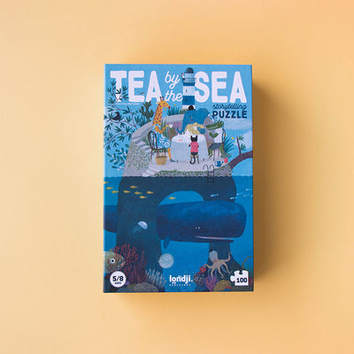 Londji Puzzle Tea by the sea -100 parça  Yapboz- Deniz Kenarında Çay