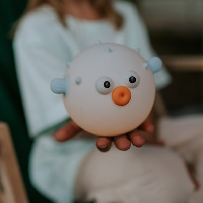 Mary's Puffer Fish Led Gece Lambası Mavi