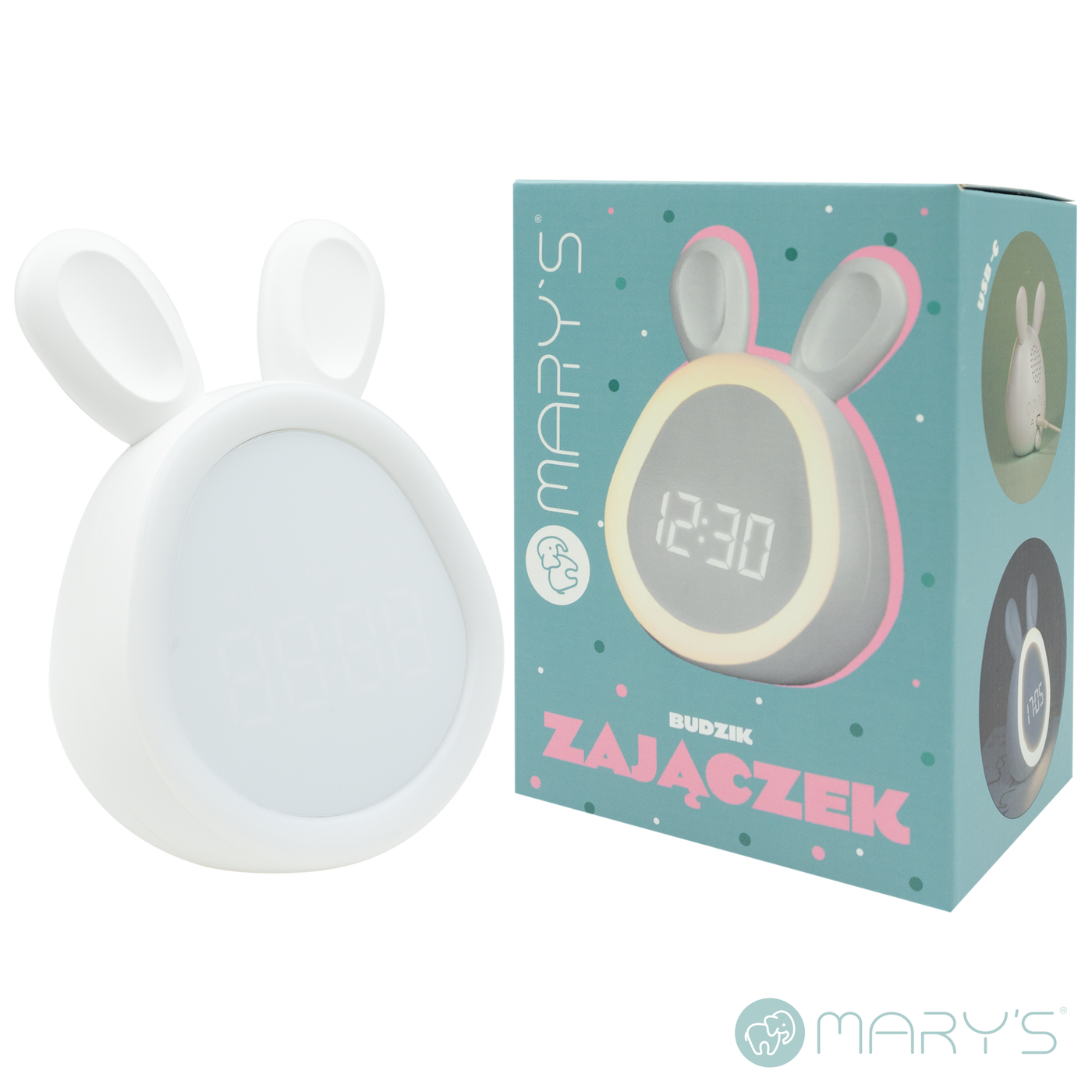 Mary's Bunny Beyaz Çalar Saat