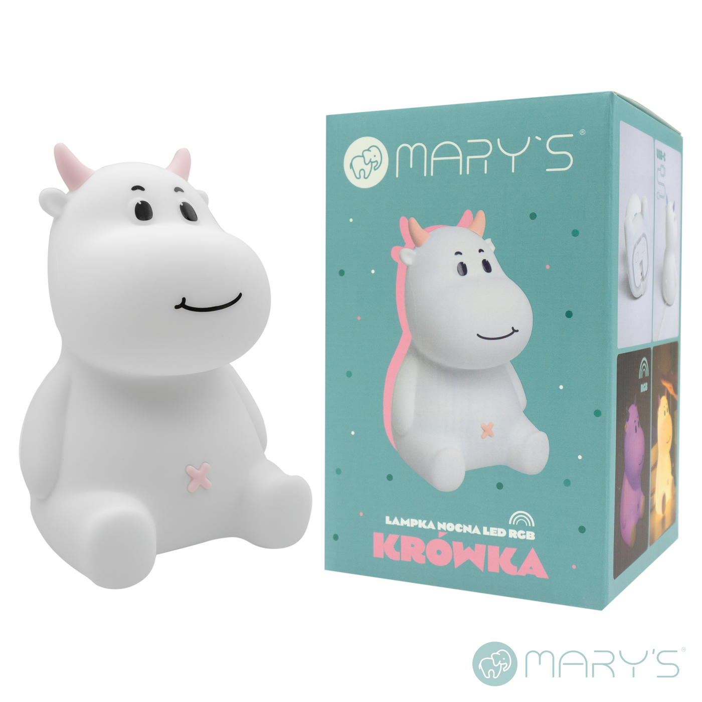 Mary's Cow Pembe Led Gece Lambası