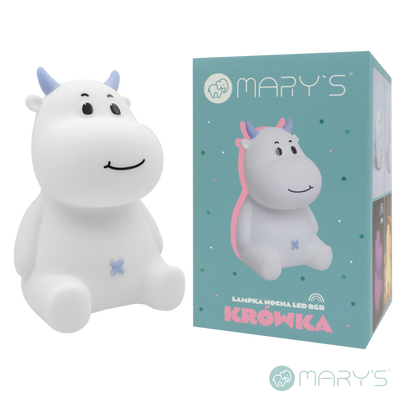 Mary's Cow Mavi Led Gece Lambası