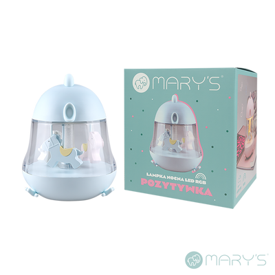 Mary's Music Box Mavi Led Gece Lambası