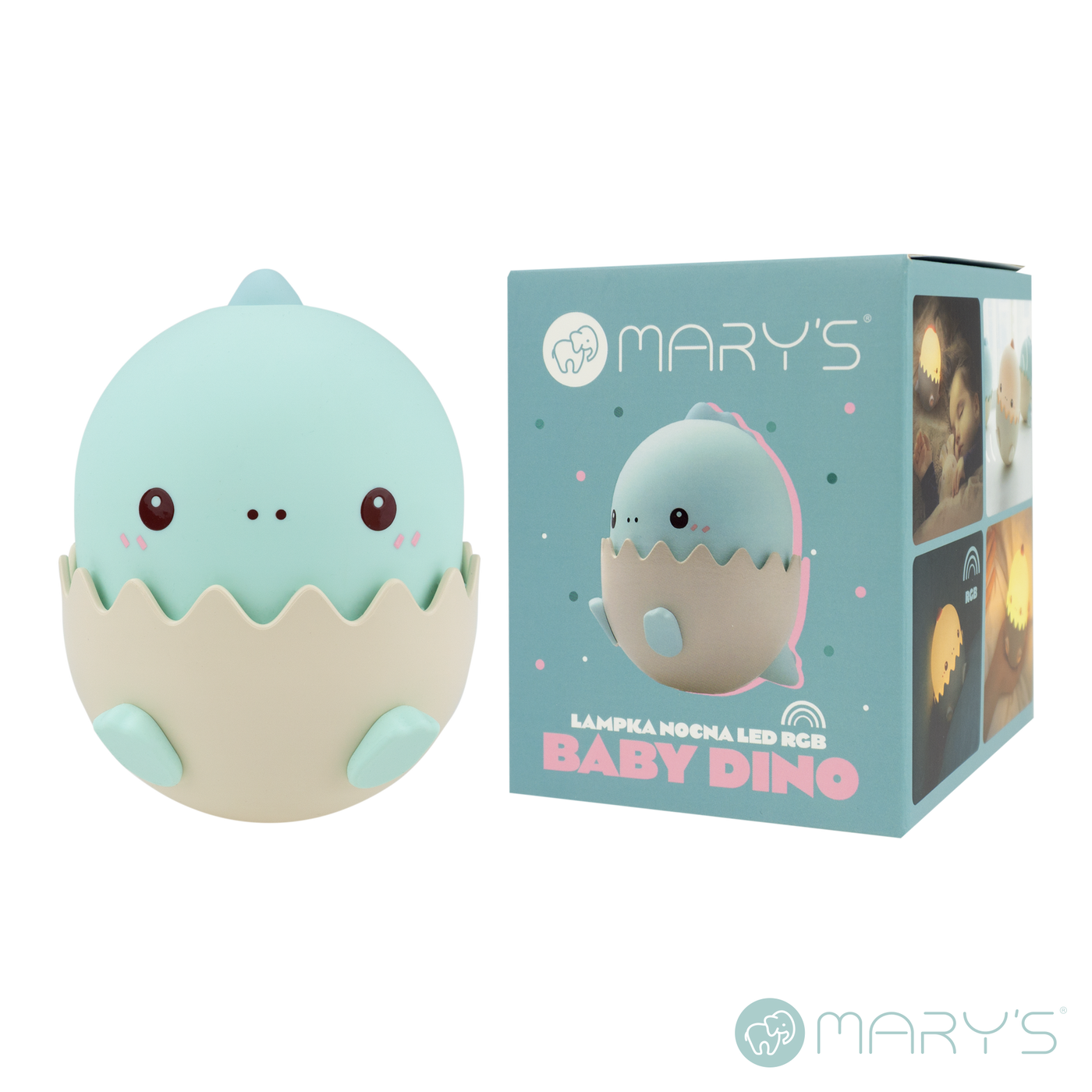 Mary's Baby Dino Mavi Led Gece Lambası