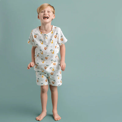 Swim Essentials Jungle Tişört Şort Set 8-10 Yaş
