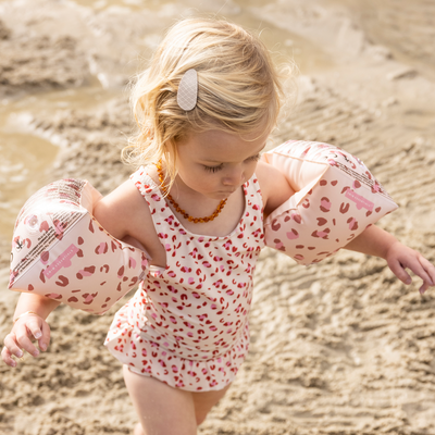 Swim Essentials Old Pink Leopard Şişme Yüzme Kolluğu 0-2 Yaş