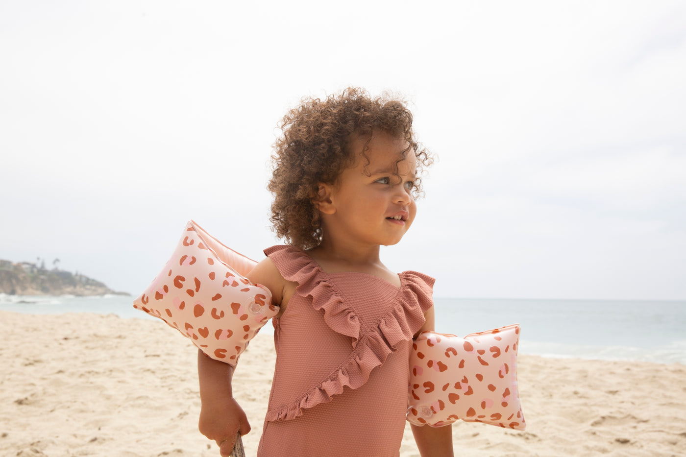 Swim Essentials Leopard Old Pink Şişme Yüzme Kolluğu 2-6 Yaş