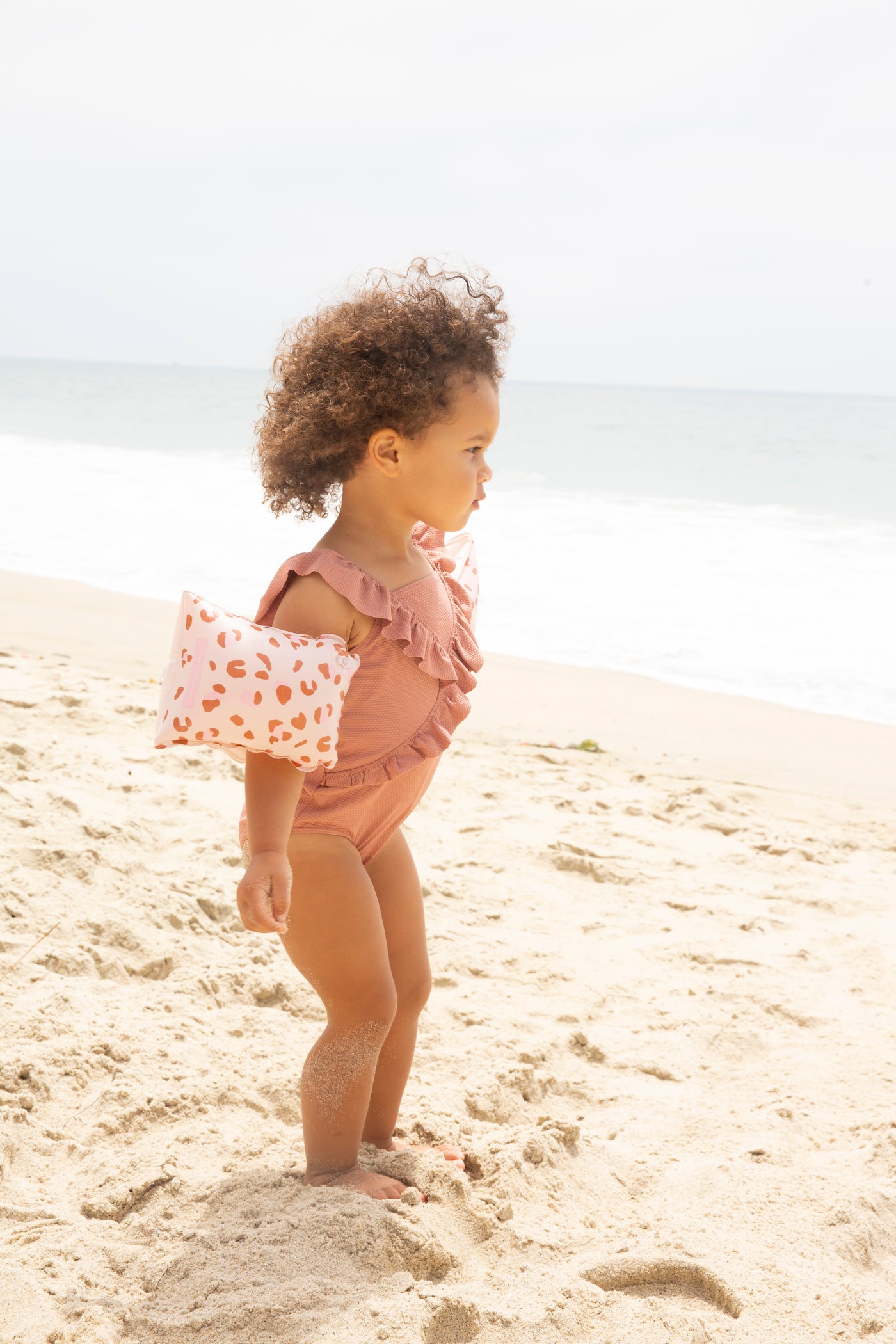 Swim Essentials Leopard Old Pink Şişme Yüzme Kolluğu 2-6 Yaş