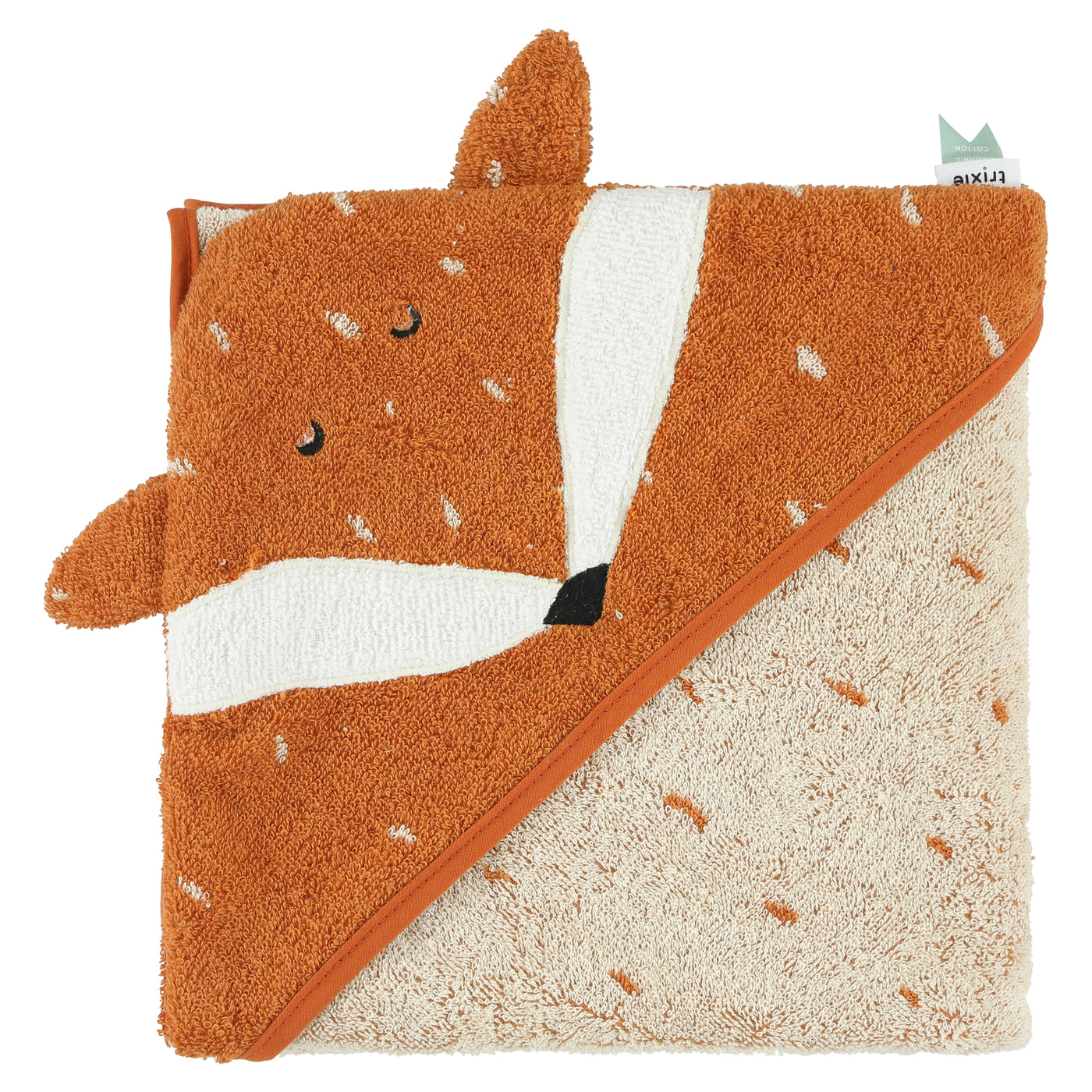 TRIXIE - MR.FOX HOODED TOWEL -  KAPÜŞONLU BEBEK HAVLUSU