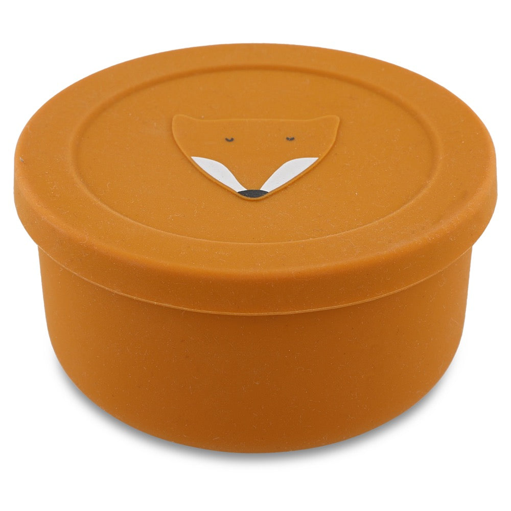 TRIXIE SILICONE SNACK POT WITH LID - SİLİKON KAPAKLI  ATIŞTIRMALIK KABI - MR. FOX