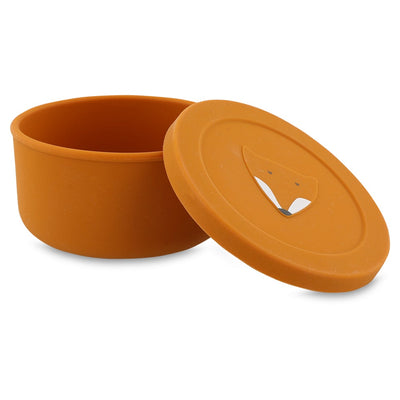 TRIXIE SILICONE SNACK POT WITH LID - SİLİKON KAPAKLI  ATIŞTIRMALIK KABI - MR. FOX